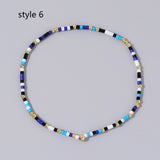 Bohemian Skinny Rainbow Miyuki Beads Stretch Bracelet, Couple Friendship Bracelet, Handmade Boho Summer Jewelry AL968