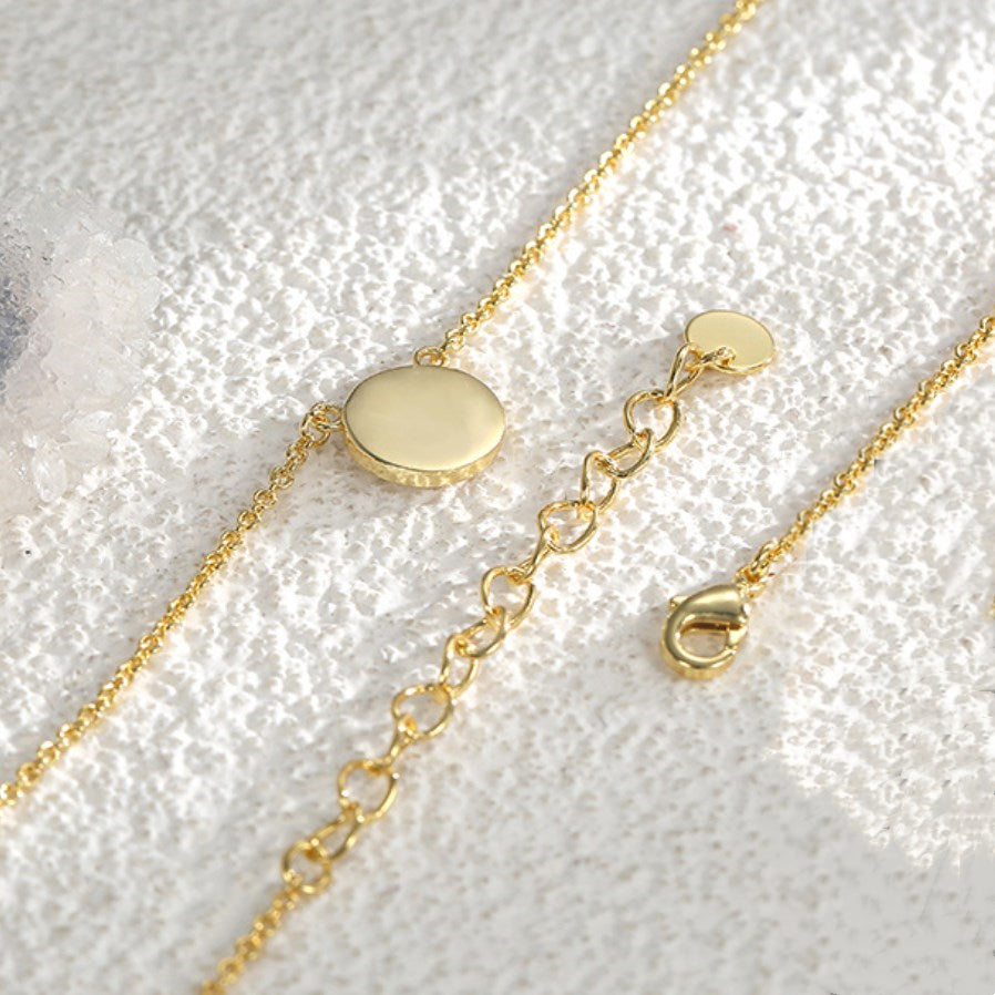 Fashion Gold Round Magic Opal Necklace, Fire Opal Jewelry, Gemstone Necklace AL642, opalite necklace