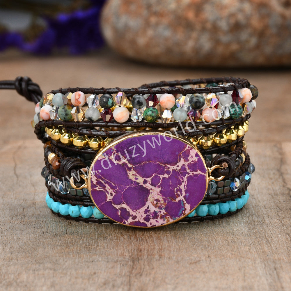 Purple on sale wrap bracelet