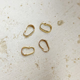 20 Pcs of Gold Plated Brass Bails Clasps Finding, Snap Bail, 4x6mm,For Jewelry Pendant Making AL746