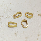20 Pcs of Gold Plated Brass Bails Clasps Finding, Snap Bail, 4x6mm,For Jewelry Pendant Making AL746