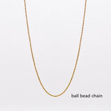 16~18" Stainless Steel DIY Chain Necklace, 18K Real Gold Plated, Making Jewelry Findings AL733