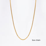 16~18" Stainless Steel DIY Chain Necklace, 18K Real Gold Plated, Making Jewelry Findings AL733