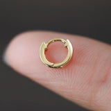 925 Sterling Silver Zircon Hoop Earrings, 7mm Small Cartilage Hoop Earrings, Fashion Jewelry AL861