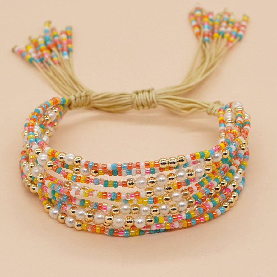 Handmade Boho Pearl Bracelet