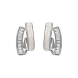 Double Layers Oil Drip CZ Stud Earrings, S925 Sterling Post, Fashion Summer Jewelry  AL703