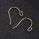5 Pairs of Gold / Silver Plated Brass Ear Wires Earring Hooks, DIY Jewelry Making Earring Findings PJ025