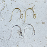 5 Pairs of Gold / Silver Plated Brass Ear Wires Earring Hooks, DIY Jewelry Making Earring Findings PJ025