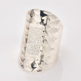 Gold Plated Brass Hammered Band Rings, Silver Ring Blank Setting, Accessories Jewelry Making Finding PJ671