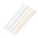 5 Pairs of 925 Sterling Silver Threader Earrings Findings, Box Chain Earwire Thread with Open Jump Ring, DIY Jewelry Making PJ156