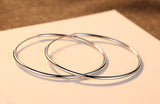 S925 Sterling Silver Hoop Earrings 10mm ~ 50mm Round Size, Circle Earring Hoops, Ear Wire AL537