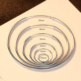 S925 Sterling Silver Hoop Earrings 10mm ~ 50mm Round Size, Circle Earring Hoops, Ear Wire AL537