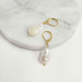 Natural Freshwater Pearl Baroque Earrings AL193