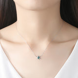 16" 925 Sterling Silver Opal Sun Star Necklace, Fashion Jewelry AL561