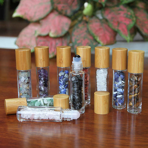 10ml Natural Stone Glass Essence Oil Perfume Bottles