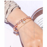 Pink Natural Freshwater Pearl Bracelet AL313