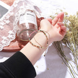 Natural Tourmaline 2 layers Tiny Bead Bracelet AL314