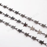 5 meter,Gold Plated Brass Star Chain PJ132