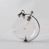Natural Multi-kind Stones Perfume Bottle Pendant Silver Plated WX1305