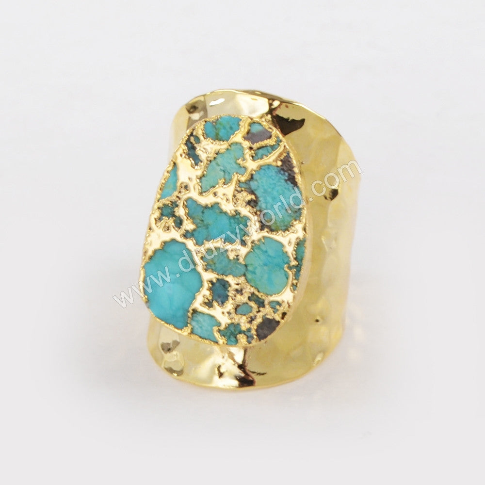 natural turquoise ring