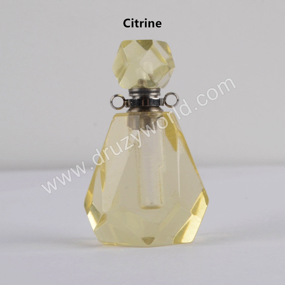 Gemstone Silver Perfume Bottle Connector (Really Can Hold Perfume)