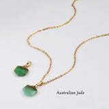 18"  Gold Plated Hexagon Rainbow Gemstone Faceted Pendant Necklace G2072-N
