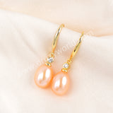 Natural Pearl Earrings Statement Earrings 925 Sterling Silver WX1367
