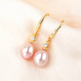 Natural Pearl Earrings Statement Earrings 925 Sterling Silver WX1367