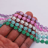 5m of Rainbow Smiling Face Chain PJ515