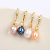 Natural Pearl Earrings Statement Earrings 925 Sterling Silver WX1367