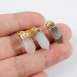 Crystal Point Multi-kind Stone Facted Pendant WX906
