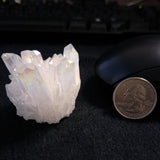Aura Crystal Cluster,White Aura Quartz,Raw Angel Aura White Opal Crystal,Crystals and Stones,Raw Angel Aura Cluster,Aura Crystal
