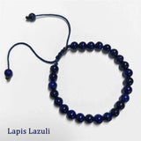 6mm Natural Labradorite Beaded Adjustable Bracelet, Gemstone Jewelry Bracelet HD0384