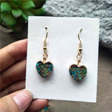 Heart Hoop Tiffany Turquoise Earrings ED001-E