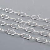 Paperclip Chains Making Jewelry Supply in Gold Silver Plated PJ473-G