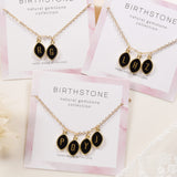 16" Gold Black Obsidian Initial Letter Pendant Necklace, Marquise Shape, 4~5 Stones, Personalization Jewelry KZ022