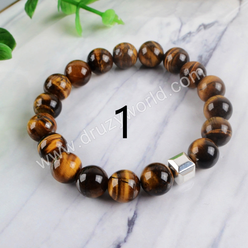 Natural Multi-kind Stones Beads Stretch Bracelet Energy Bracelet HD0123