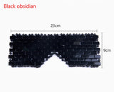 Natural Gemstone Eye Mask Crystal Face Mask Blindfold Jade Amethyst Rose Quartz Healing Crystal Sleeping Mask Alleviate myopia fatigue Facial Face Care Beauty AL444