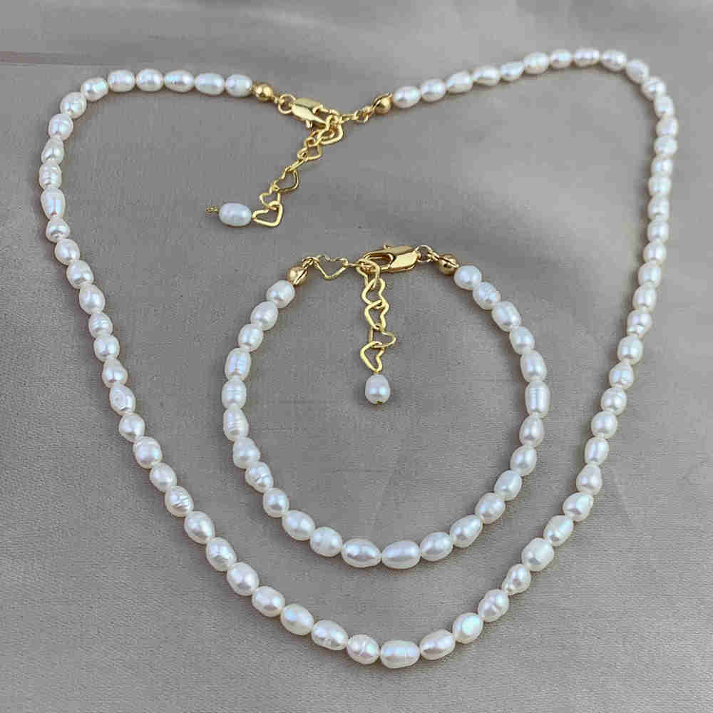Double Strand Freshwater Pearl Necklace
