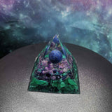 Lapis lazuli Amethyst Organ Pyramid AL251