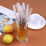 Natural Gemstone Drinking Straw Glass Straw Amethyst Rose Quartz Crystal Straw Healing Crystals Jewelry Eco Friendly Reusable Straws AL453