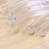 Natural Gemstone Drinking Straw Glass Straw Amethyst Rose Quartz Crystal Straw Healing Crystals Jewelry Eco Friendly Reusable Straws AL453
