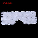 Natural Gemstone Eye Mask Crystal Face Mask Blindfold Jade Amethyst Rose Quartz Healing Crystal Sleeping Mask Alleviate myopia fatigue Facial Face Care Beauty AL444