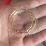 20 Pcs Silver Plated Brass 30mm 35mm Hoop Earring Findings No Ear Backs Circle Round Earrings DIY Making Jewelry PJ246