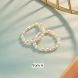 Natural Pearl Ring Gold WX1790