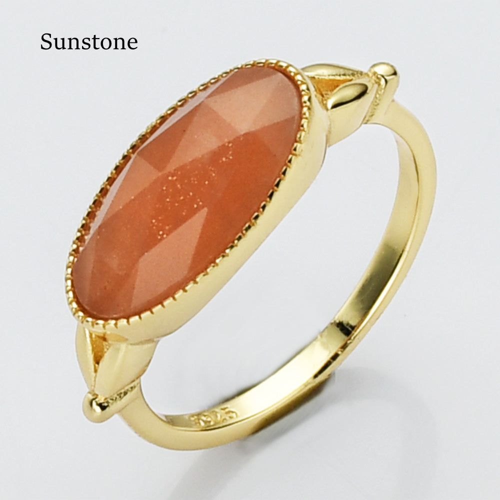sunstone ring