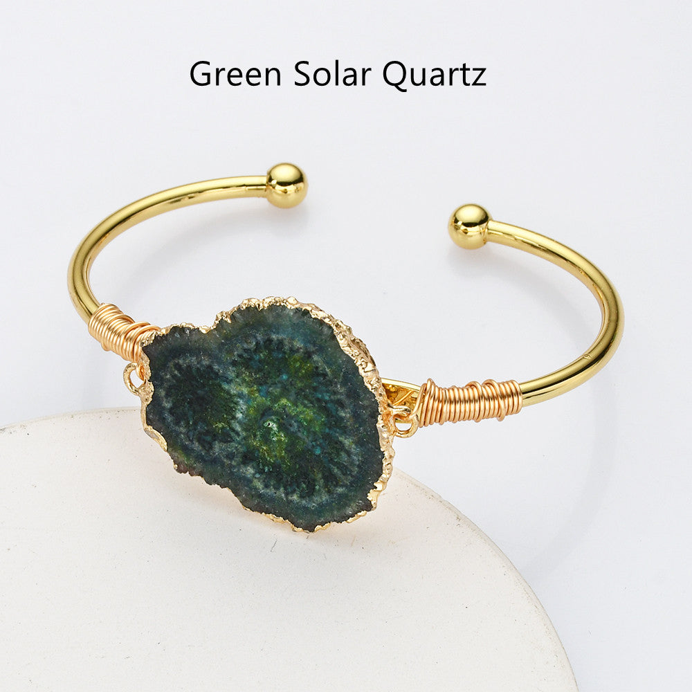 green solar quarz bracelet