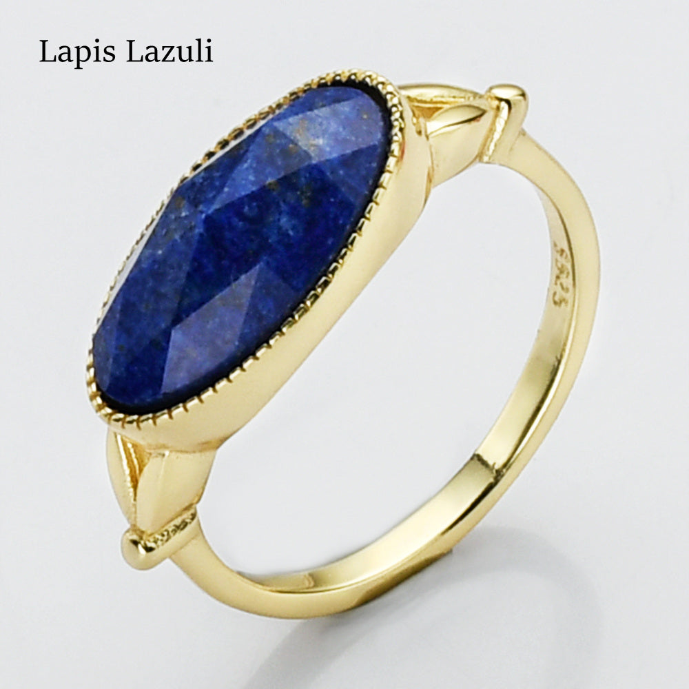 lapis lazuli ring boho jewelry