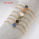 20 pieces of 10" CZ Micro Pave Box Chain Bracelet, Slider Clasp Adjustable Bracelet Finding PJ072