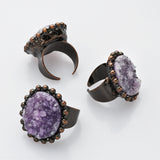 Bronze Amethyst Ring WX2239